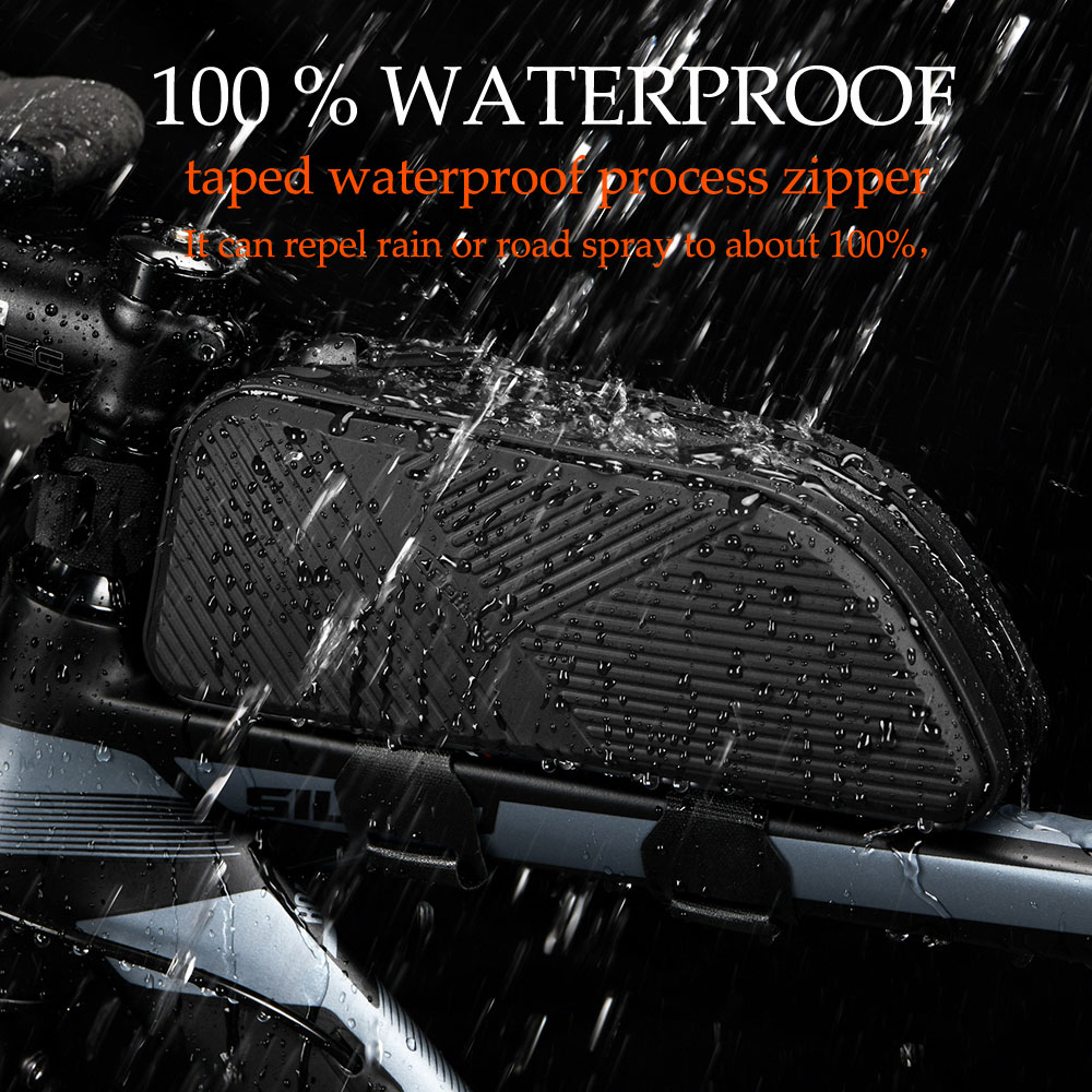 New Waterproof Bike Bag MTB Road Cycling Accessories Top Tube Front Frame Bicycle Bag Pouch For Bike Mobile Phone Bag